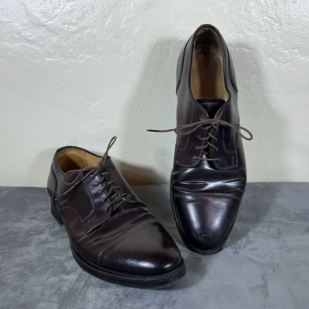 Alden Shell Cordovan 9.5 D Brooks Brothers Color 8 Oxblood Cap Toe Men’s Shoes